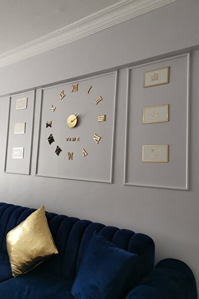 DECOZZA Dekoratif Boyanabilir Hazır Kesimli Duvar Çıtası 2,5 Cm