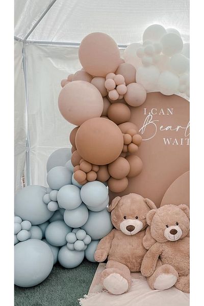 Çemrek Süs Parti Storm blue desert sand balloon chain set 100 pieces of balloons