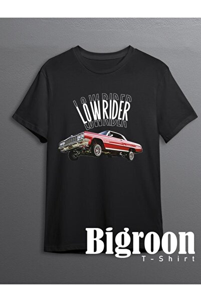 BIGROON Tricou unisex Lowrider Classic Car Gangsta