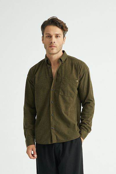 Redline Men's Regular Fit Velvet Winter Shirt