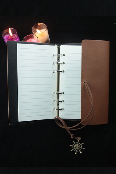 moryconcept Nostalgic Lined Notebook with Leather Cover