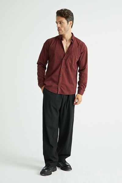 Redline Men's Regular Fit Velvet Winter Shirt