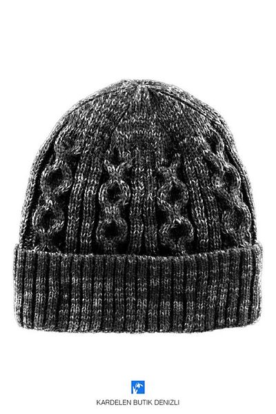 Kardelen Butik Denizli Warm Winter, Double Layer Knitted Beanie with Miflon Fleece Inside (Unisex, For Women and Men)
