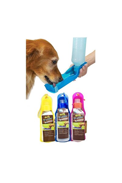 CMT Askılı Gezdirme Seyahat Köpek Suluğu 500ml - Pembe