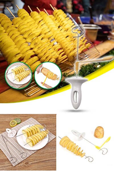 BİTERSE Pratik Çubukta Spiral Patates Dilimleme Aparatı