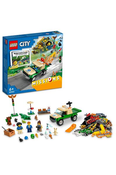 LEGO ® City Vahşi Hayvan Kurtarma Görevleri 60353 - Yaratıcı Oyuncak Yapım Seti (246 Parça)