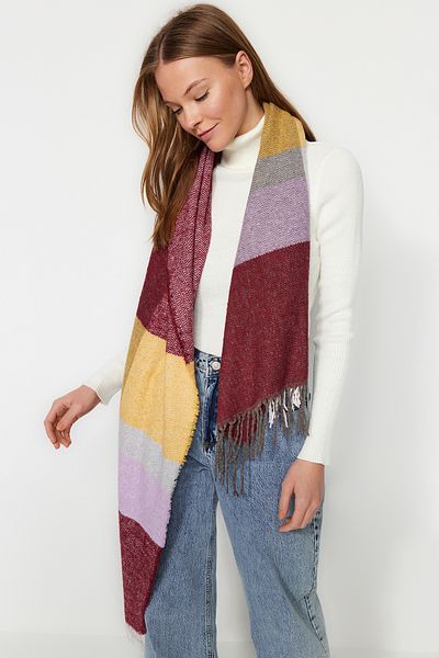 Trendyol Collection Hnědý dámský šátek s měkkou texturou TWOAW24AT00004