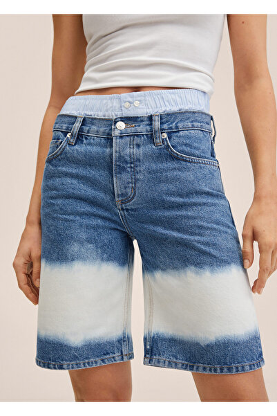MANGO Woman Pantaloni scurți cu model Tie Dye