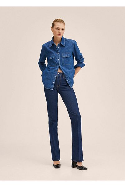 MANGO Woman Skinny Flare Jean