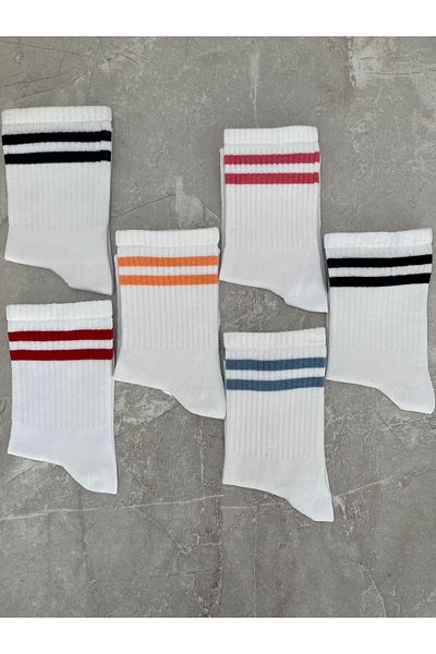 Sky Socks Комплект от 6 унисекс кръгли ароматизирани чорапи за тенис