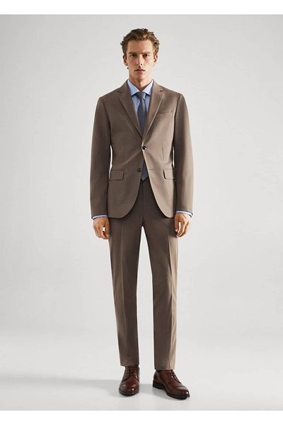 MANGO Man Slim Fit-Blazer aus Stretchgewebe