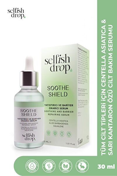 Selfish Drop Hassas Ciltler Için Soothe Shield Yatıştırıcı Bariyer Onarıcı Re...