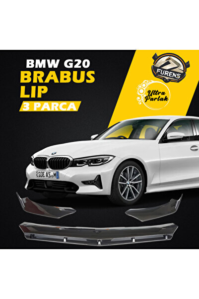 STS Oto Aksesuar Bmw G20 3 Serisi Uyumlu Brabus Ön Lip 3 Parça Kanatlı Lip