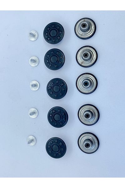 BERRİN AKSESUAR 17mm Jeans Trousers Button - 10 Pcs