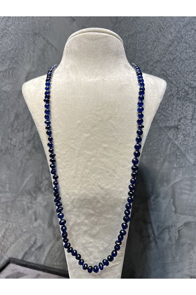 Amber by Mazukna Blue Drop Amber Necklace - Free Cut, 45 Cm, Teen and Adult, Certified