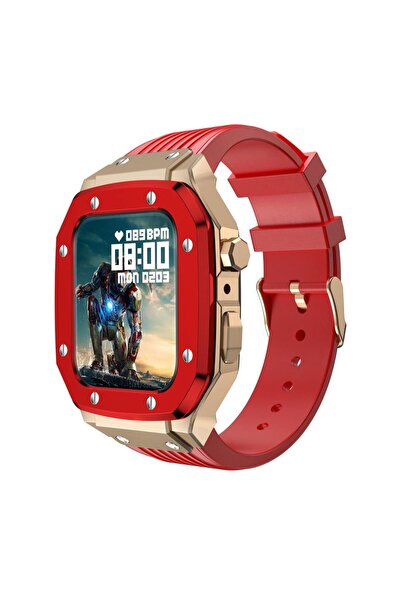 Techmaster Apple Watch 4 5 6 7 8 9 44mm 45mm Uyumlu Royal Zırh Koruma Kordon