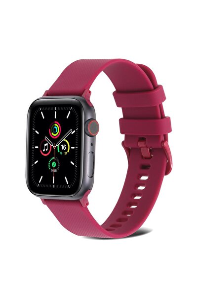 Techmaster Apple Watch 5 6 7 8 9 Ultra 42 44 45mm Uyumlu Point Silikon Kordon