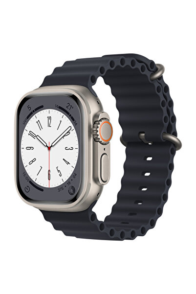 Techmaster Apple Watch 5 6 7 8 9 Ultra 42mm 44mm 45mm Uyumlu Ocean Loop Kordon