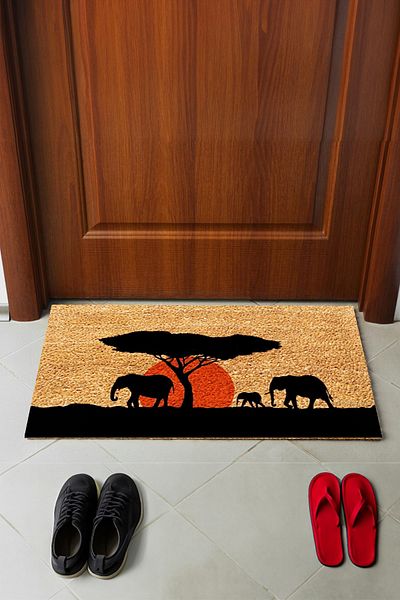 Mega Reyon Digital Printed Modern Decorative Jute Door Mat