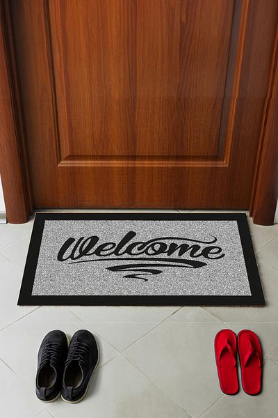Mega Reyon Digital Printed Modern Decorative Jute Door Mat
