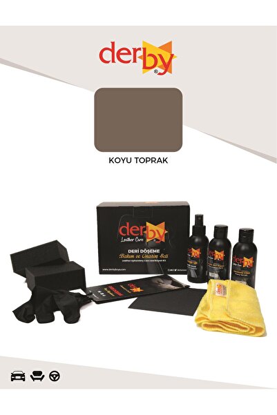 Derby Deri Döşeme Ve Direksiyon Boyama Ve Yenileme Seti - 3'lü Set