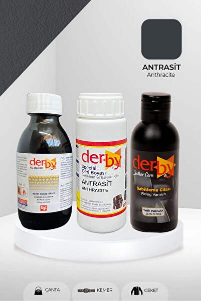 Derby Deri Mont Ve Eşya Renk Değiştirme Seti / Mont Eşya Çanta Kemer Cüzdan R...