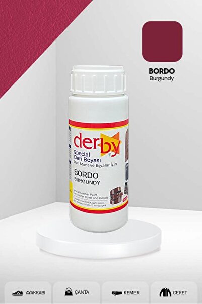 Derby Special Deri Boyası 100 ml / Mont Eşya Çanta Kemer Cüzdan Ayakkabı Deri Boyası