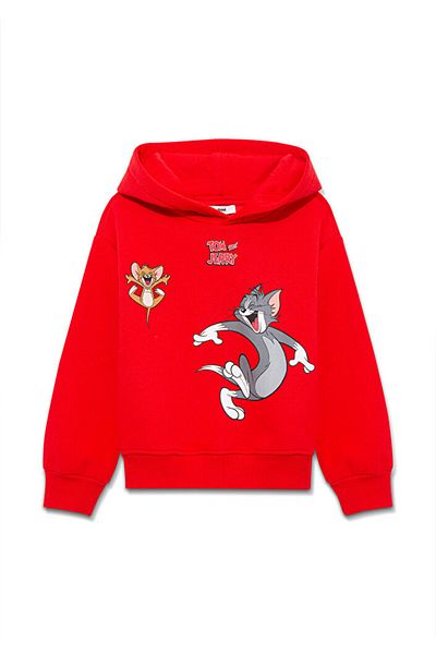 Mavi Tom and Jerry Printed Red Sweatshirt 7S10009-82580