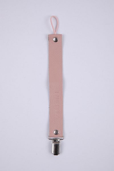 Babyhola Pacifier Strap with Protected Metal Clip 100% Genuine Leather Specially Packaged Gift 1072-1