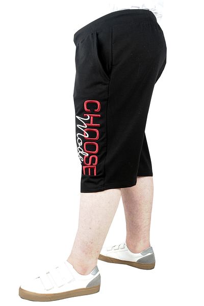 ModeXL Capri negru pentru bărbați de mărime mare - Mode 22401