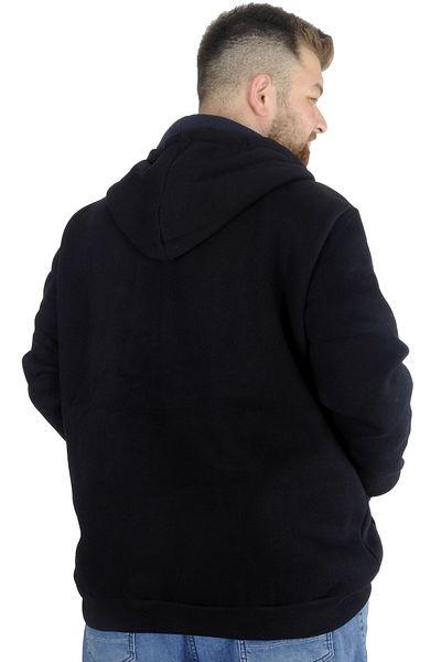 ModeXL Mode Xl Ανδρικό φούτερ με κουκούλα με φερμουάρ Nautical 22523 Navy Blue