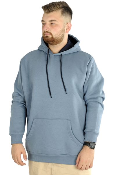 ModeXL Ανδρικό φούτερ - Mode XL, Τσέπη με κουκούλα, Basic 20562, Μπλε