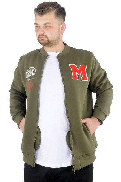 ModeXL Ανδρικό κολεγιακό παλτό Mode Xl μεγάλου μεγέθους The Infinity 22605 Khaki