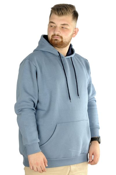 ModeXL Ανδρικό φούτερ - Mode XL, Τσέπη με κουκούλα, Basic 20562, Μπλε