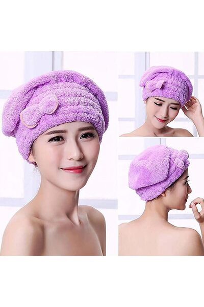 mrtbilisim Сушилка для волосся, рушник для голови, рушник для душу, сушилка для мокрого волосся, мікрофібра, підходить для всіх типів волосся