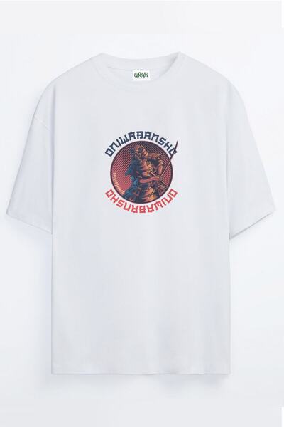 Grove Fashion Unisex Samurai Printed Oversize T-shirt