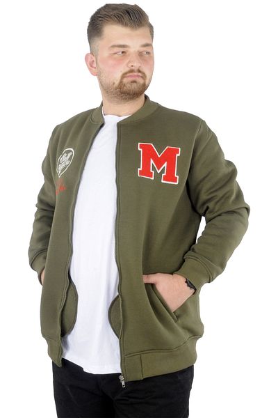 ModeXL Ανδρικό κολεγιακό παλτό Mode Xl μεγάλου μεγέθους The Infinity 22605 Khaki