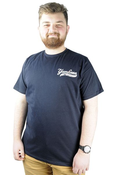 ModeXL Tricou bărbați - Mode XL, decolteu, Yankees 22108 bleumarin