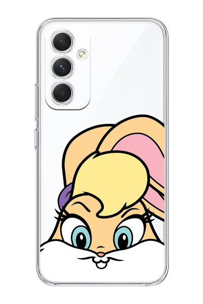 Magic Ring حافظة هاتف شفافة بنمط Lola Bunny متوافقة مع هاتف Samsung Galaxy A24