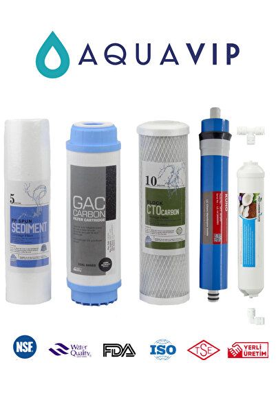 Esli 5'li Açık Kasa Lg Chem Kuno Membranlı Su Arıtma Cihazı Filtre Seti