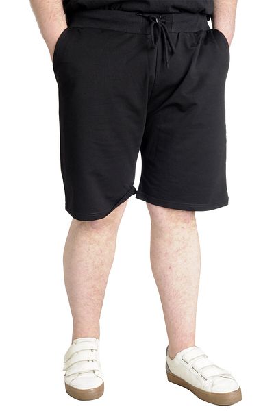 ModeXL Mode Xl Dimensiune mare pentru bărbați Capri Buzunar lateral Muıne 20501 Negru