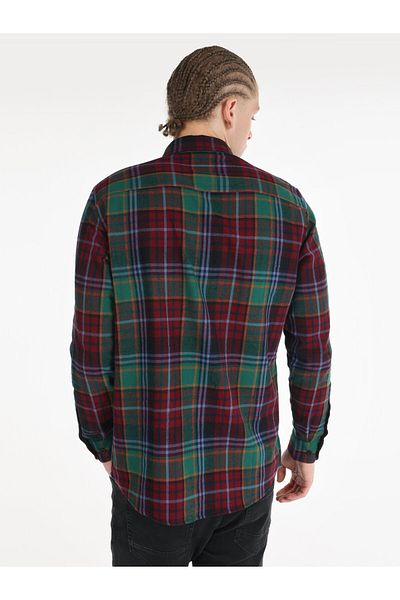 Colin's Cămașă pentru bărbați - Multicolor, mânecă U