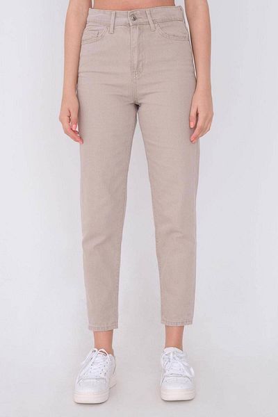 Addax Mom-Jeanshose mit hoher Taille Pn1003 - Pnl