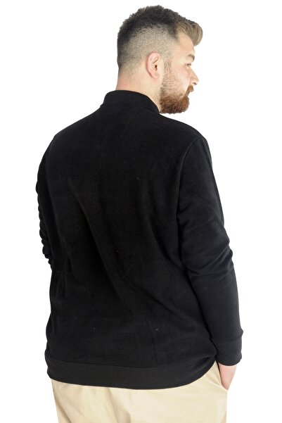 ModeXL Mode Xl Ανδρικό Sweat Polo Pocketed Thessaloniki Basic 20441 Μαύρο