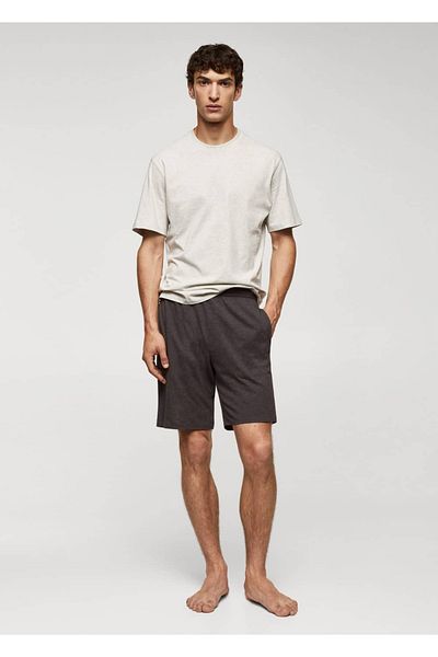 MANGO Man Pyjama-Set aus Baumwollshorts