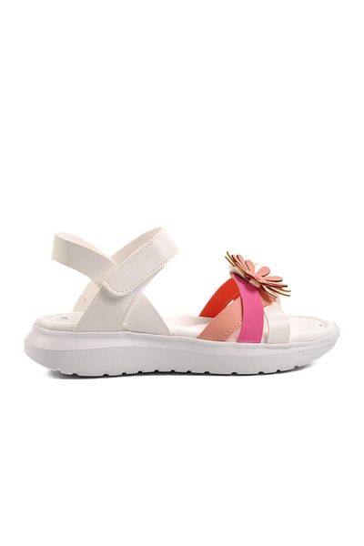AYAKMOD Şng 8010-f Sandale pentru fetiţă alb-fucsia-roz