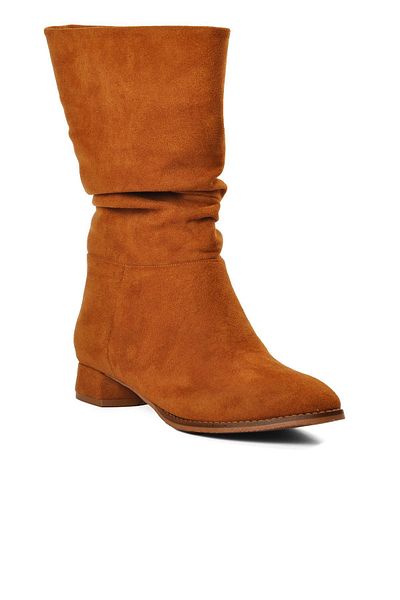 Park Moda Γυναικείες μπότες Ayakmod K04 Tan Suede