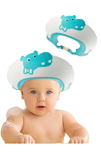 MooieBaby's Hippo Banyo Şapkası , Slikon Çocuk Duş Tacı , Sevimli Hipopotam ,...