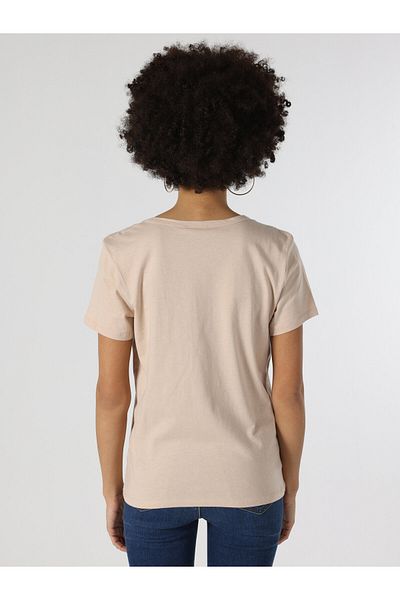 Colin's Tricou cu mânecă scurtă pentru femei, bej, cu croiala normală - Cl 1062526