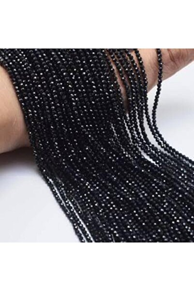 HASAN ERDOĞAN Mărgele de cristal de 4 mm negre (5 șuvițe)